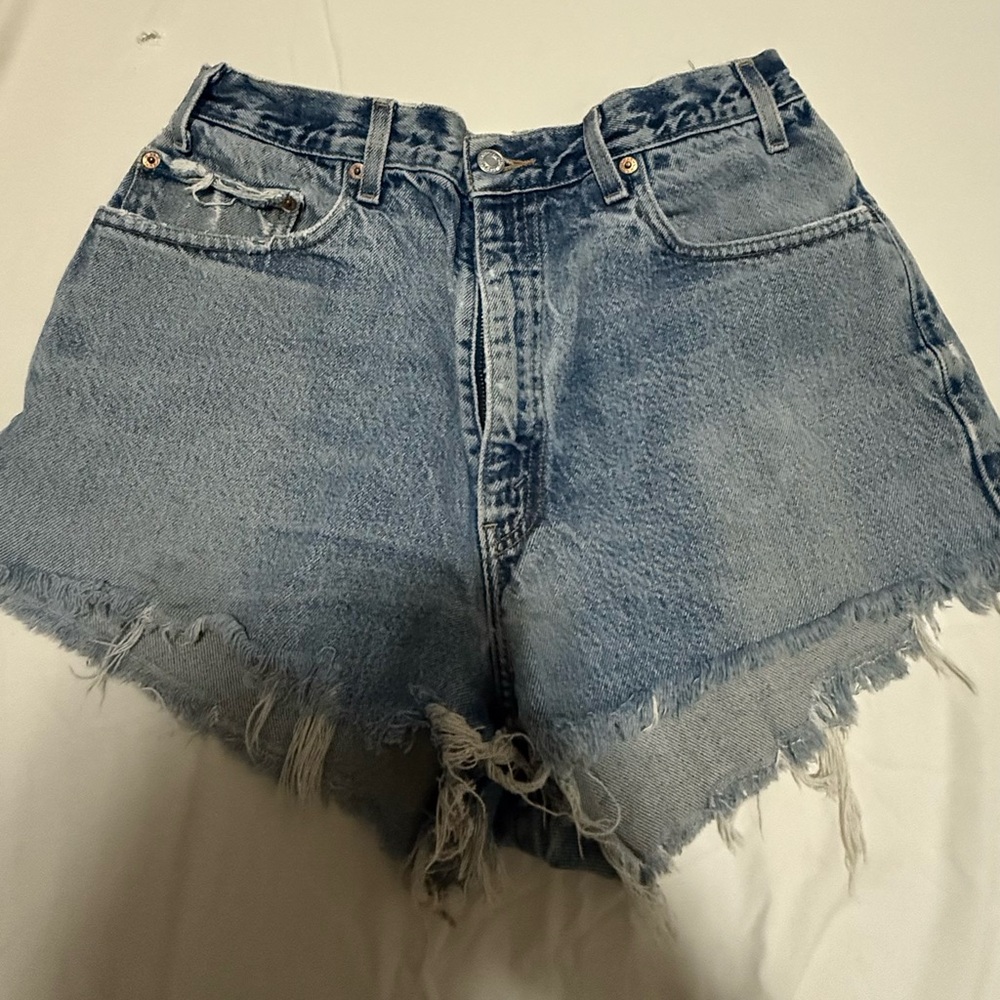 Levi’s distressed shorts